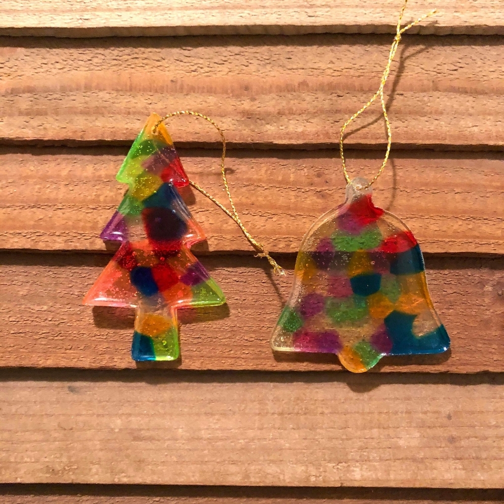 Colorful Sun Catcher Christmas Ornament